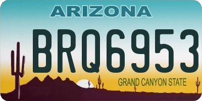 AZ license plate BRQ6953