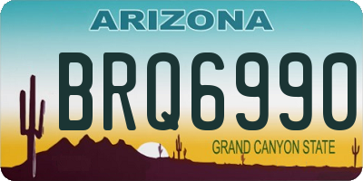 AZ license plate BRQ6990