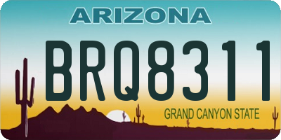 AZ license plate BRQ8311