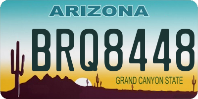AZ license plate BRQ8448