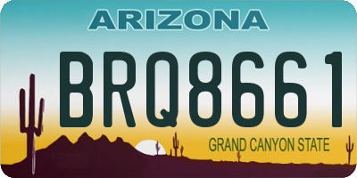 AZ license plate BRQ8661