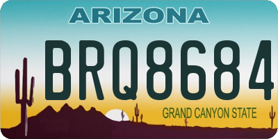 AZ license plate BRQ8684