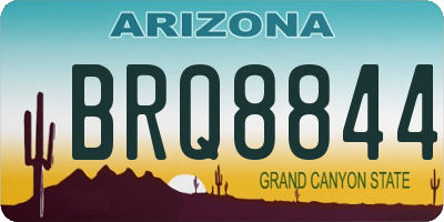 AZ license plate BRQ8844