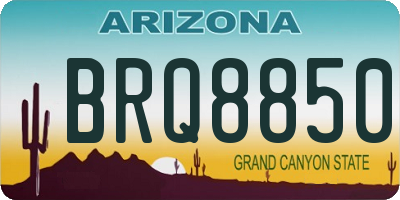AZ license plate BRQ8850