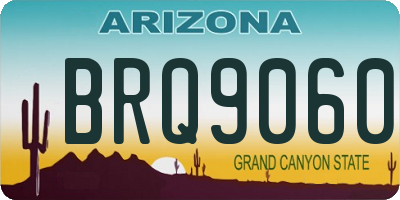 AZ license plate BRQ9060