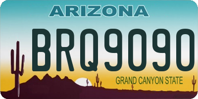 AZ license plate BRQ9090