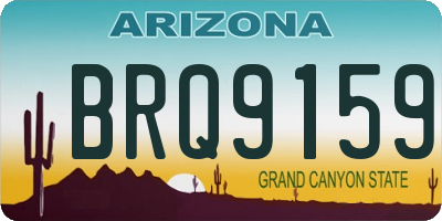 AZ license plate BRQ9159