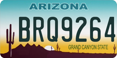 AZ license plate BRQ9264