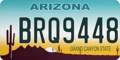 AZ license plate BRQ9448