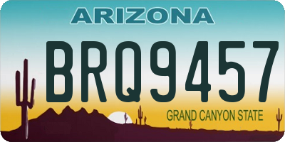 AZ license plate BRQ9457