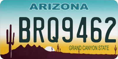 AZ license plate BRQ9462