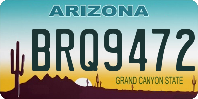 AZ license plate BRQ9472
