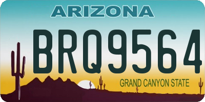 AZ license plate BRQ9564