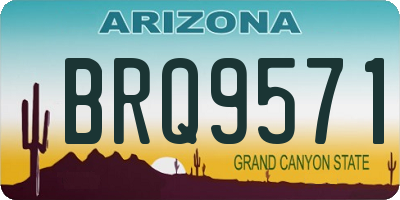 AZ license plate BRQ9571