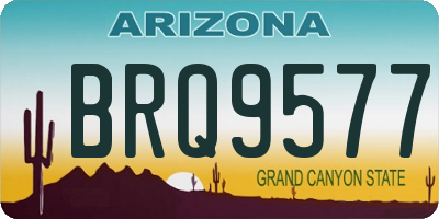 AZ license plate BRQ9577