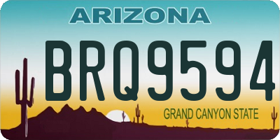 AZ license plate BRQ9594