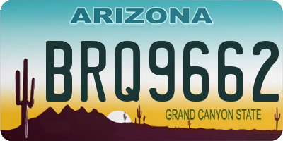 AZ license plate BRQ9662