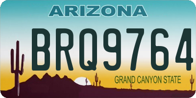AZ license plate BRQ9764