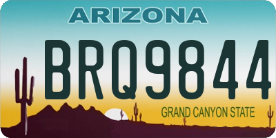 AZ license plate BRQ9844