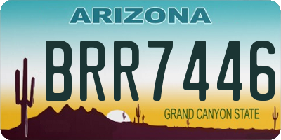 AZ license plate BRR7446