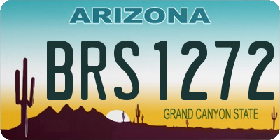 AZ license plate BRS1272