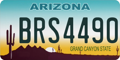 AZ license plate BRS4490