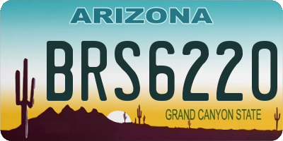 AZ license plate BRS6220
