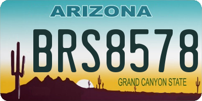 AZ license plate BRS8578