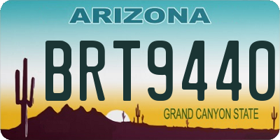 AZ license plate BRT9440
