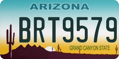AZ license plate BRT9579