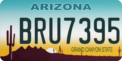 AZ license plate BRU7395