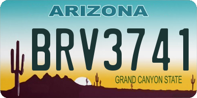 AZ license plate BRV3741