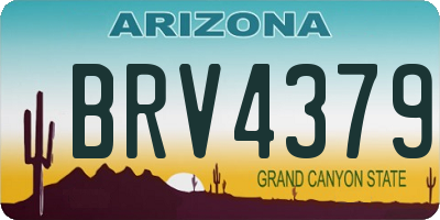 AZ license plate BRV4379