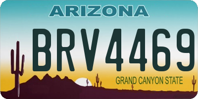 AZ license plate BRV4469