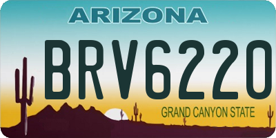 AZ license plate BRV6220
