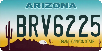 AZ license plate BRV6225