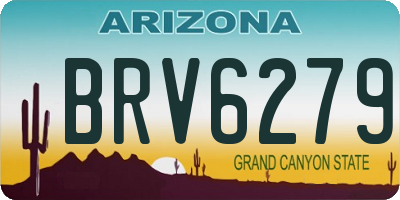 AZ license plate BRV6279