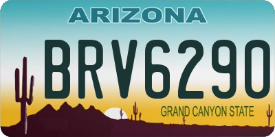 AZ license plate BRV6290