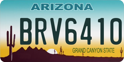 AZ license plate BRV6410