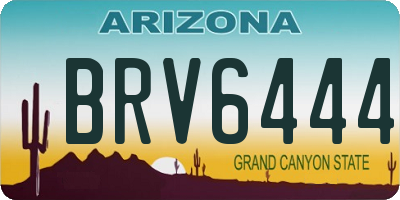 AZ license plate BRV6444