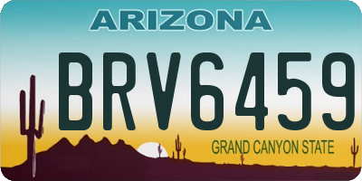 AZ license plate BRV6459