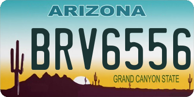 AZ license plate BRV6556