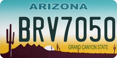 AZ license plate BRV7050