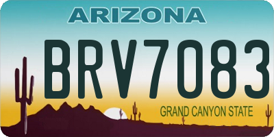 AZ license plate BRV7083