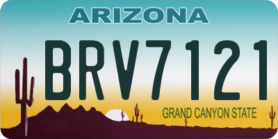AZ license plate BRV7121