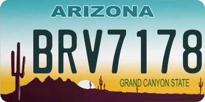 AZ license plate BRV7178