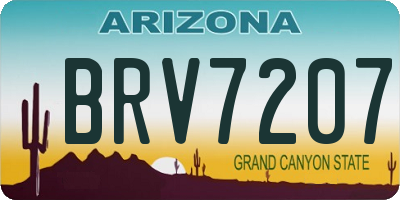 AZ license plate BRV7207