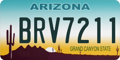 AZ license plate BRV7211