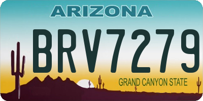 AZ license plate BRV7279