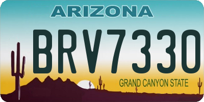 AZ license plate BRV7330